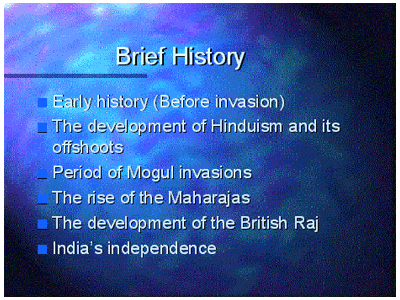 India presentation 2: history